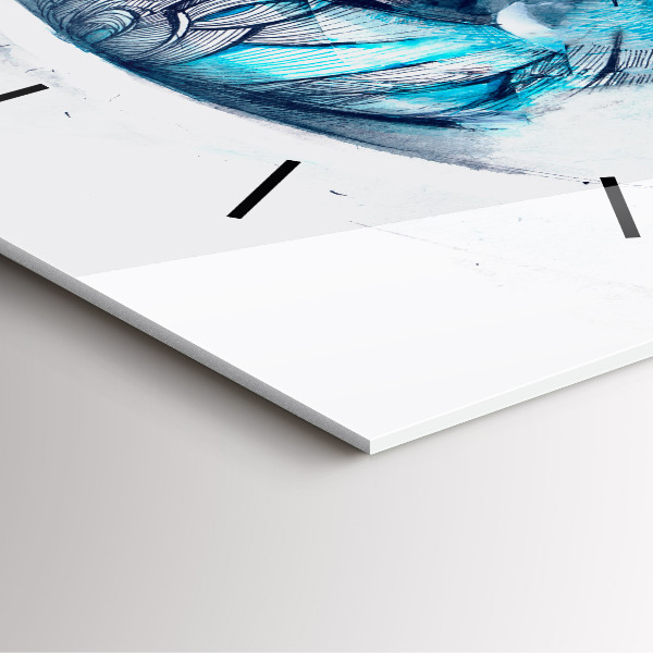 Orologio quadrato Illustrazione dell'occhio del lupo