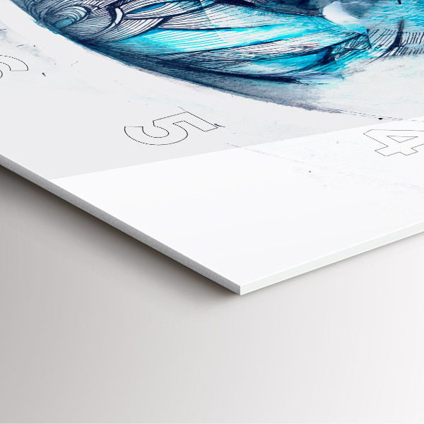 Orologio quadrato Illustrazione dell'occhio del lupo