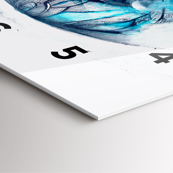 Orologio quadrato Illustrazione dell'occhio del lupo