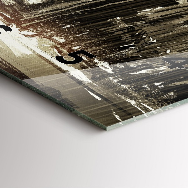 Orologio quadrato Donna in una notte piovosa