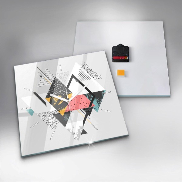 Orologio quadrato Motivo geometrico