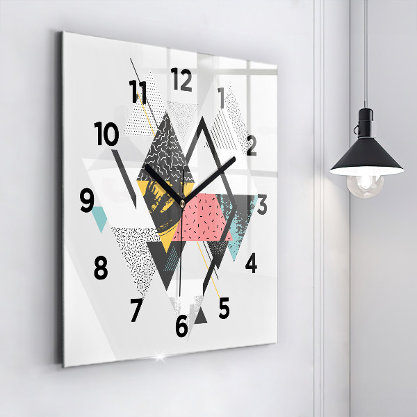 Orologio quadrato Motivo geometrico