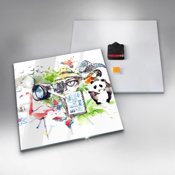 Orologio quadrato Zoologo