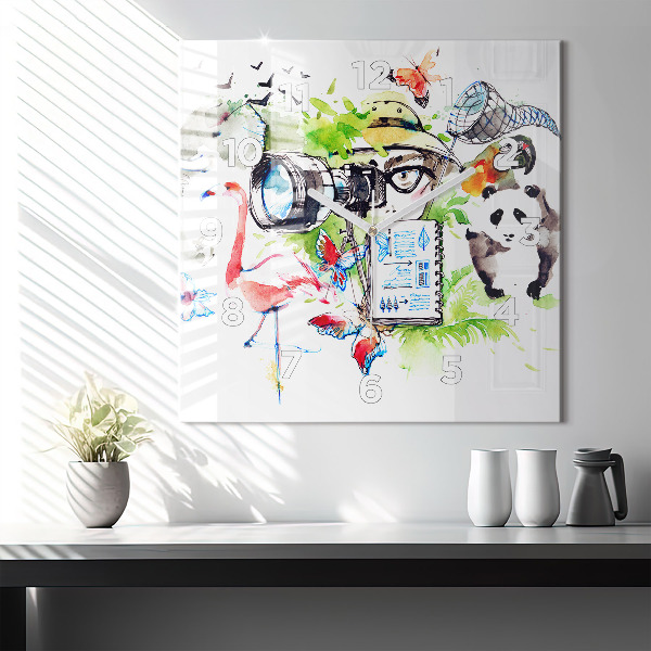 Orologio quadrato Zoologo