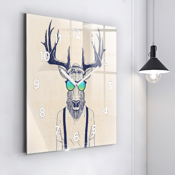 Orologio quadrato Cervo astratto