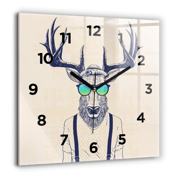 Orologio quadrato Cervo astratto