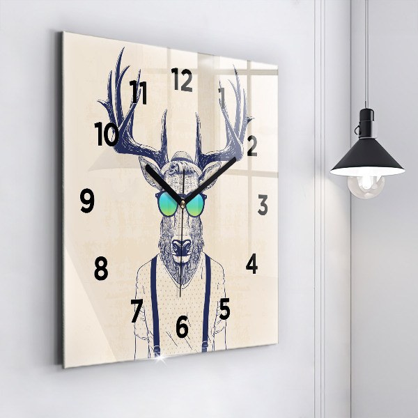 Orologio quadrato Cervo astratto