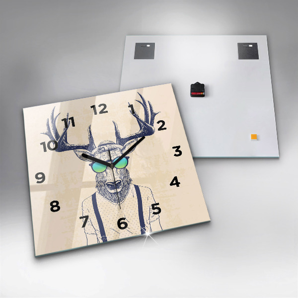 Orologio quadrato Cervo astratto