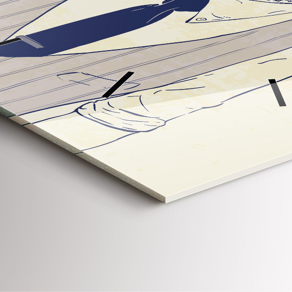 Orologio quadrato Uomo con la barba