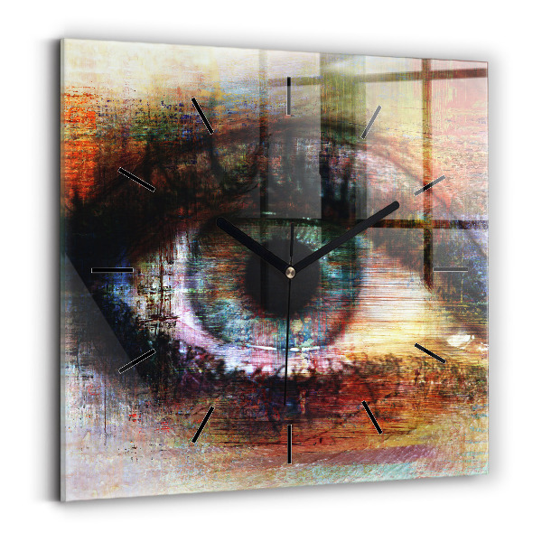 Orologio quadrato Occhio dell'arte di strada