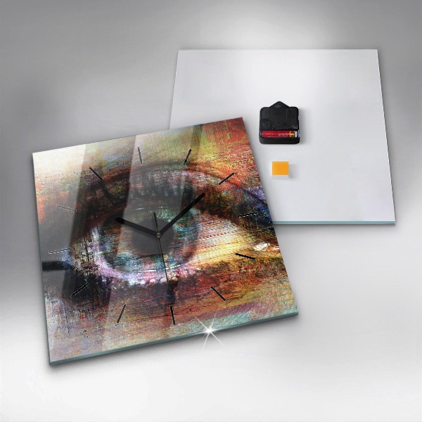 Orologio quadrato Occhio dell'arte di strada