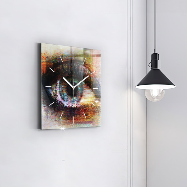 Orologio quadrato Occhio dell'arte di strada