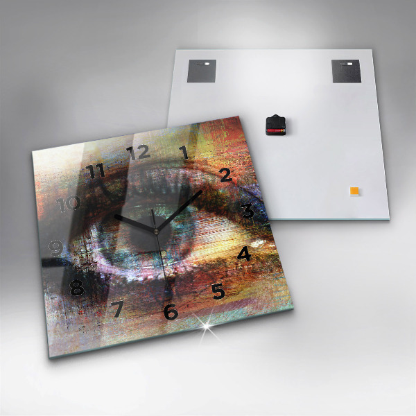 Orologio quadrato Occhio dell'arte di strada