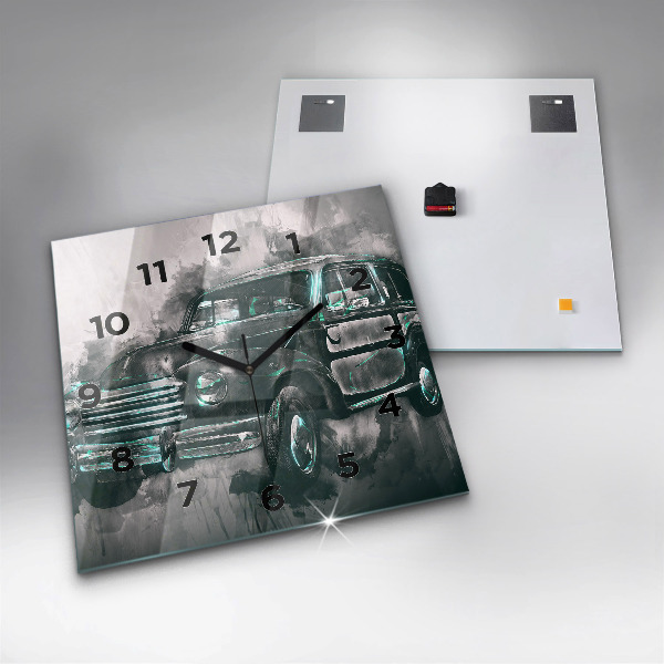 Orologio quadrato Auto della vecchia scuola
