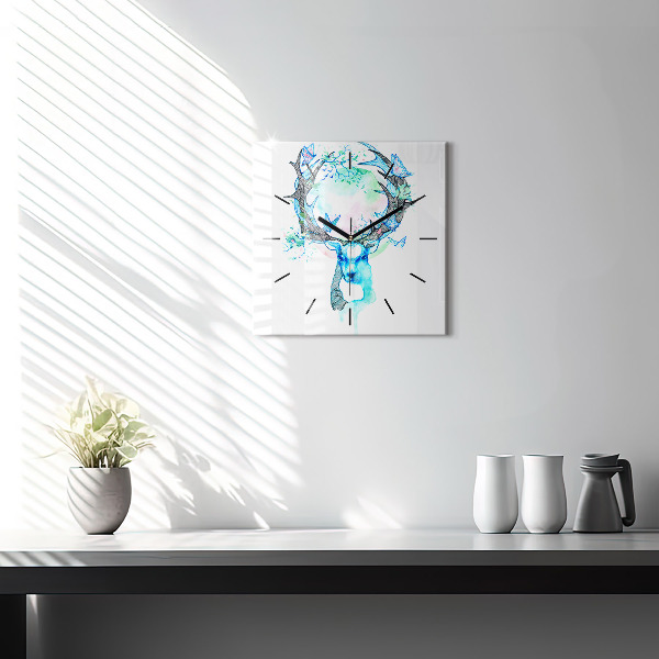 Orologio quadrato Illustrazione di cervo