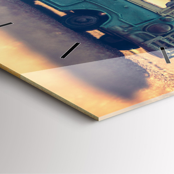 Orologio quadrato Camper sulla spiaggia