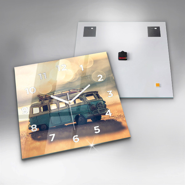 Orologio quadrato Camper sulla spiaggia