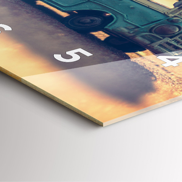 Orologio quadrato Camper sulla spiaggia