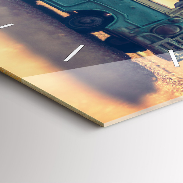 Orologio quadrato Camper sulla spiaggia