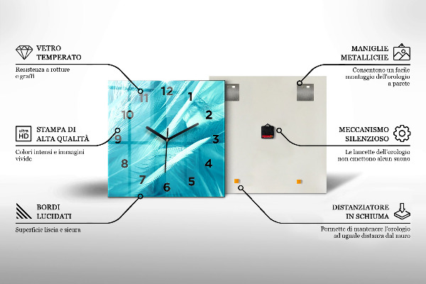 Orologio quadrato Camper sulla spiaggia