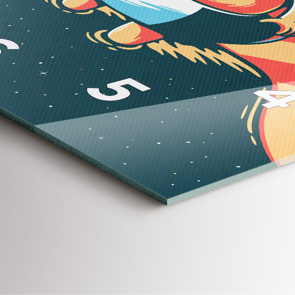 Orologio quadrato L'immaginazione dei bambini