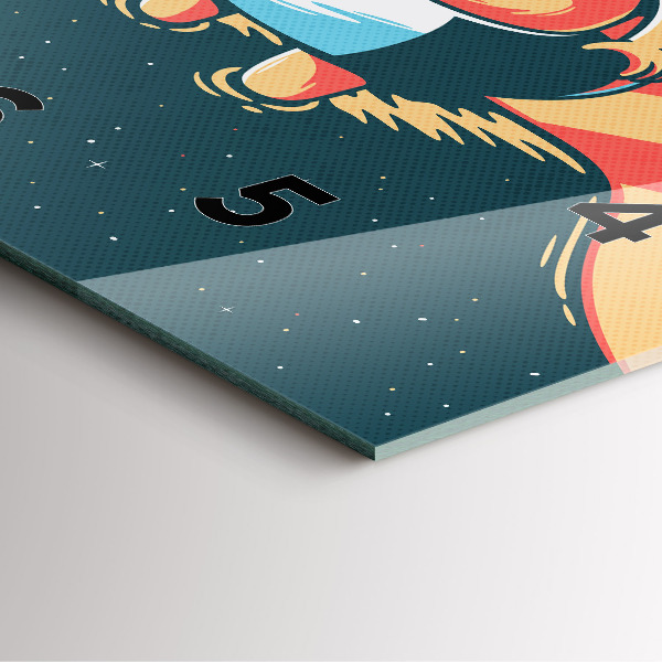 Orologio quadrato L'immaginazione dei bambini