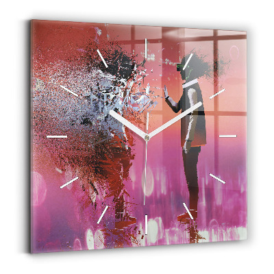 Orologio quadrato Cyberspazio