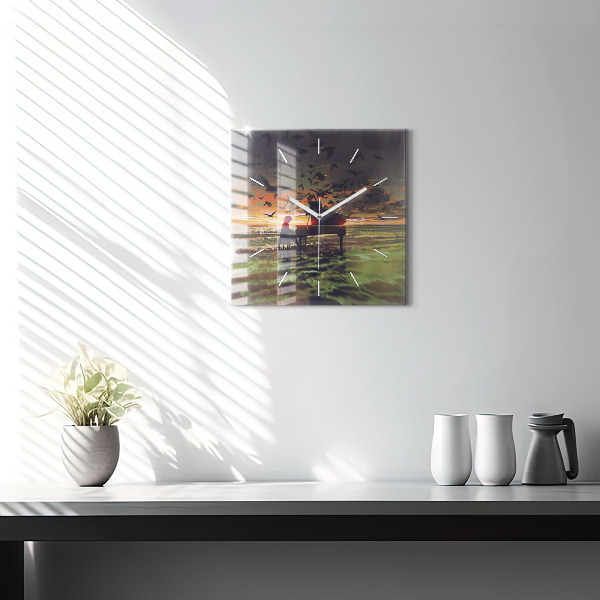 Orologio quadrato Concerto sulla spiaggia