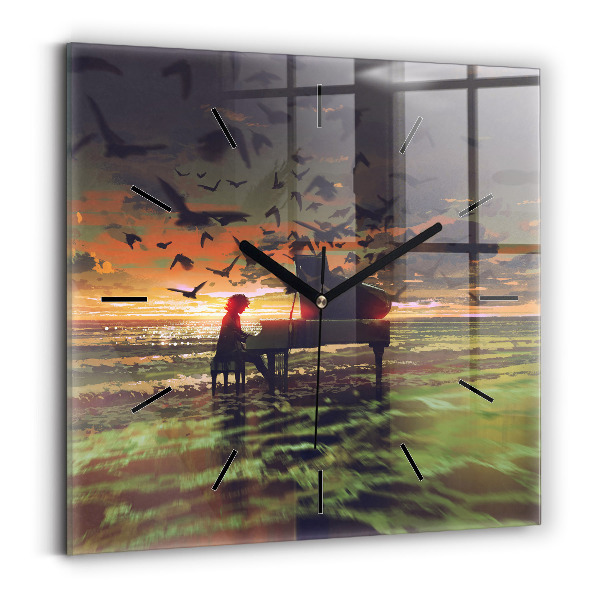 Orologio quadrato Concerto sulla spiaggia