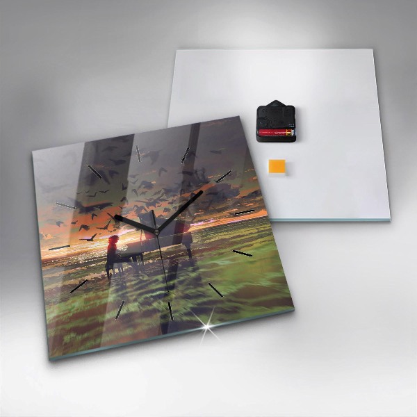 Orologio quadrato Concerto sulla spiaggia