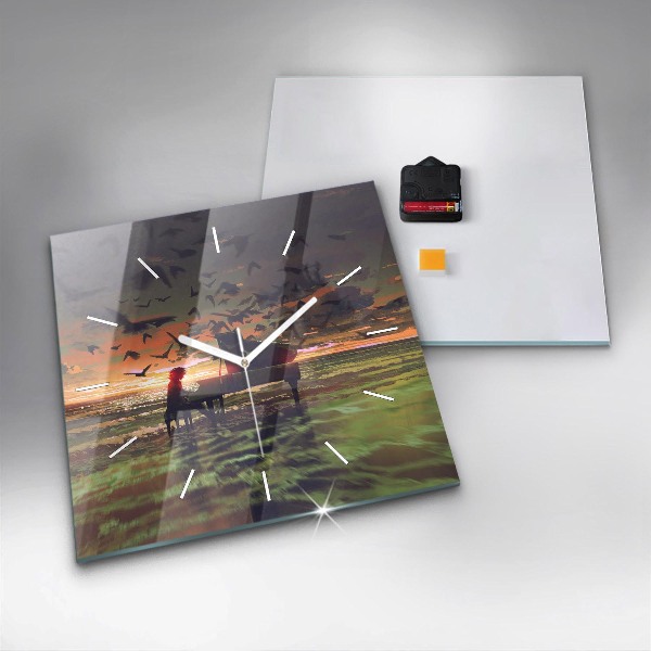 Orologio quadrato Concerto sulla spiaggia