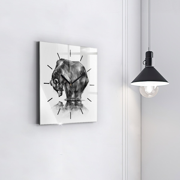 Orologio quadrato Orso dei cartoni animati