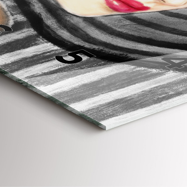 Orologio quadrato Donna in bianco e nero