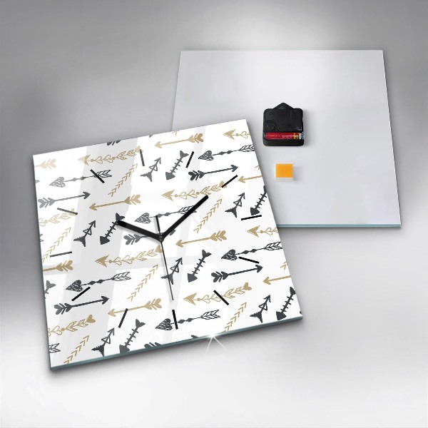 Orologio quadrato Motivo geometrico hipster