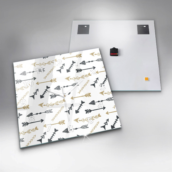 Orologio quadrato Motivo geometrico hipster