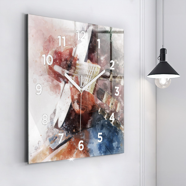 Orologio quadrato Visualizzazione della chitarra