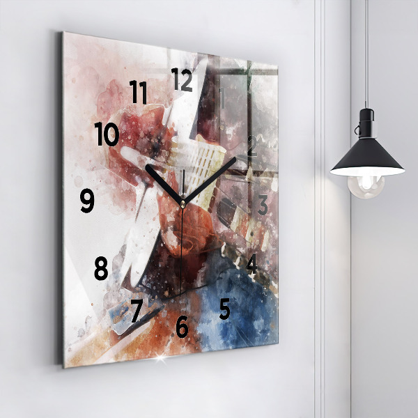 Orologio quadrato Visualizzazione della chitarra