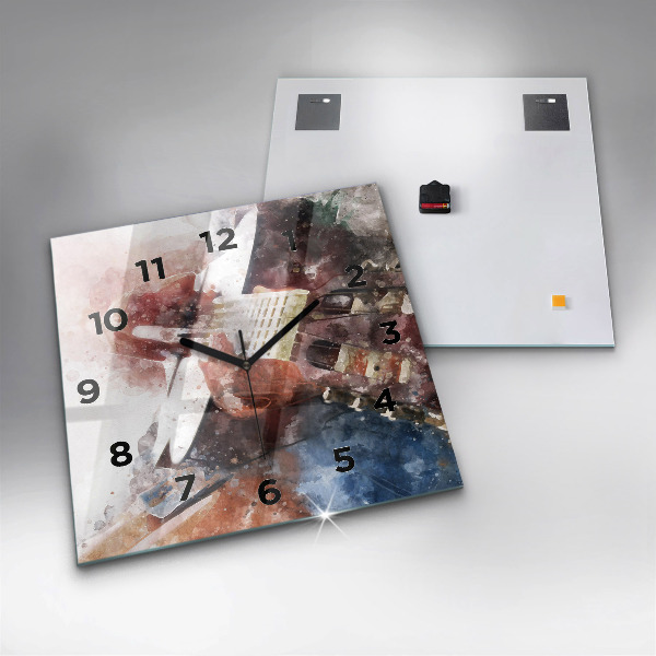 Orologio quadrato Visualizzazione della chitarra