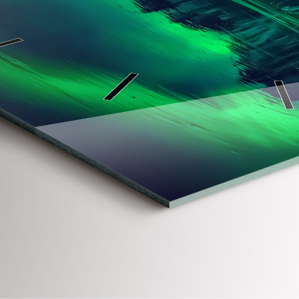 Orologio quadrato aurora boreale