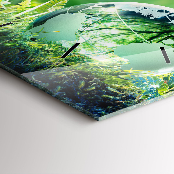 Orologio quadrato in vetro Globo