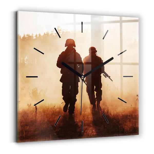 Orologio quadrato in vetro Marines degli Stati Uniti