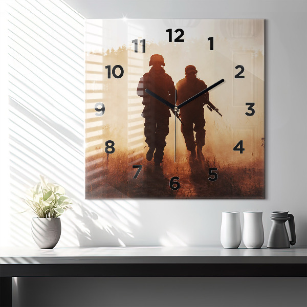 Orologio quadrato in vetro Marines degli Stati Uniti