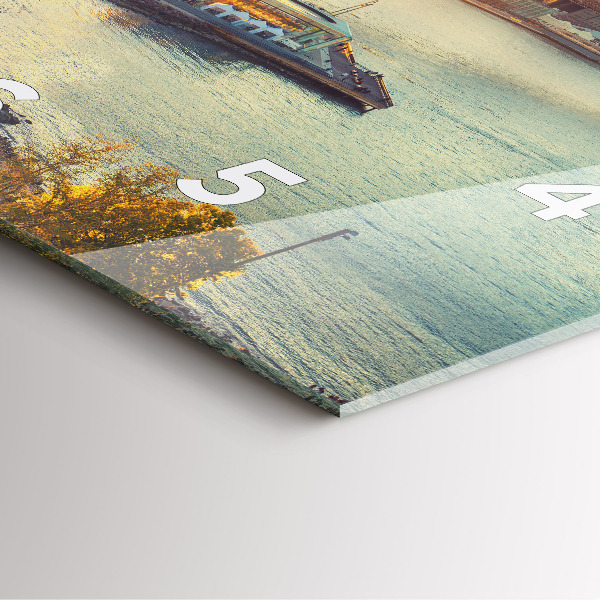 Orologio quadrato in vetro New York Manhattan