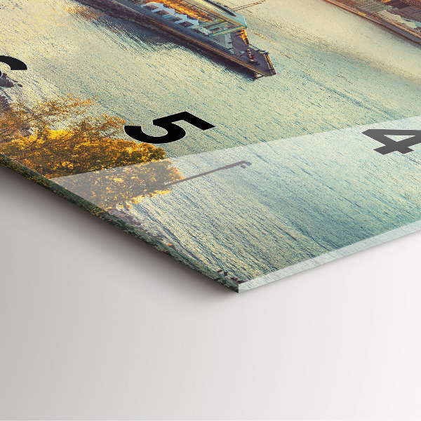 Orologio quadrato in vetro New York Manhattan