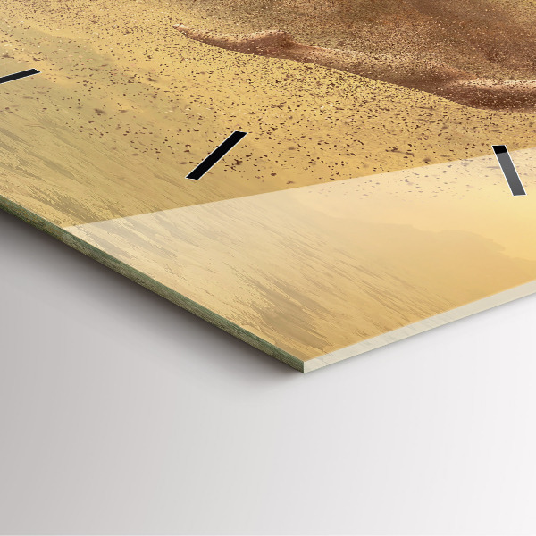 Orologio quadrato in vetro Donna in figura