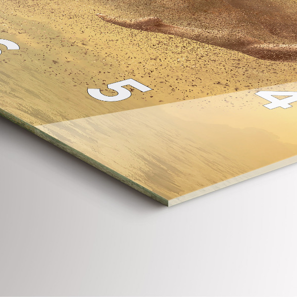 Orologio quadrato in vetro Donna in figura