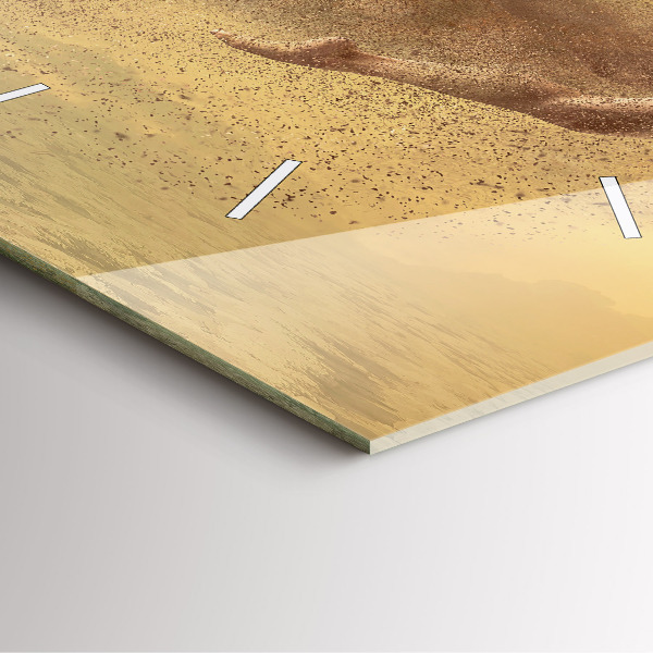 Orologio quadrato in vetro Donna in figura