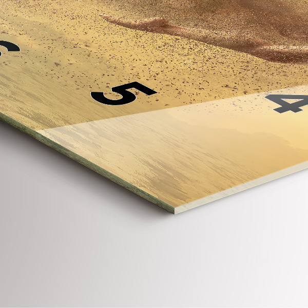 Orologio quadrato in vetro Donna in figura