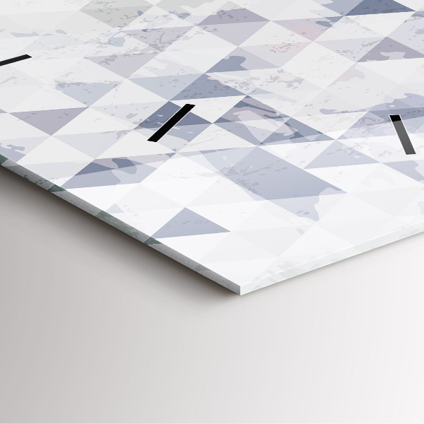 Orologio quadrato in vetro Motivo geometrico