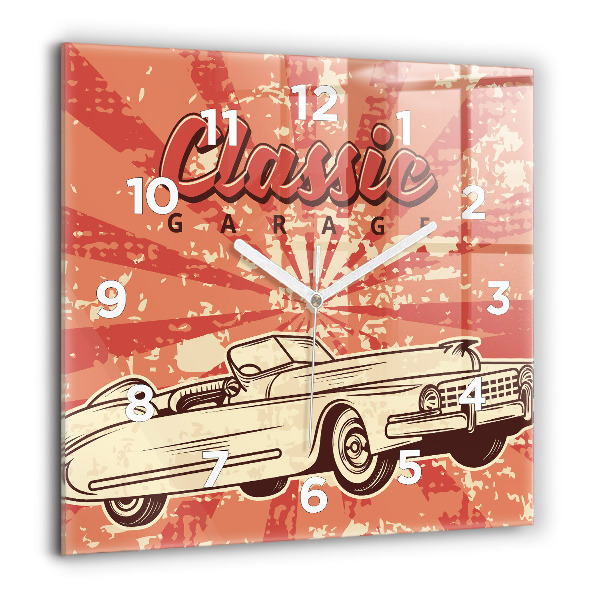 Orologio quadrato in vetro Auto d'epoca retrò